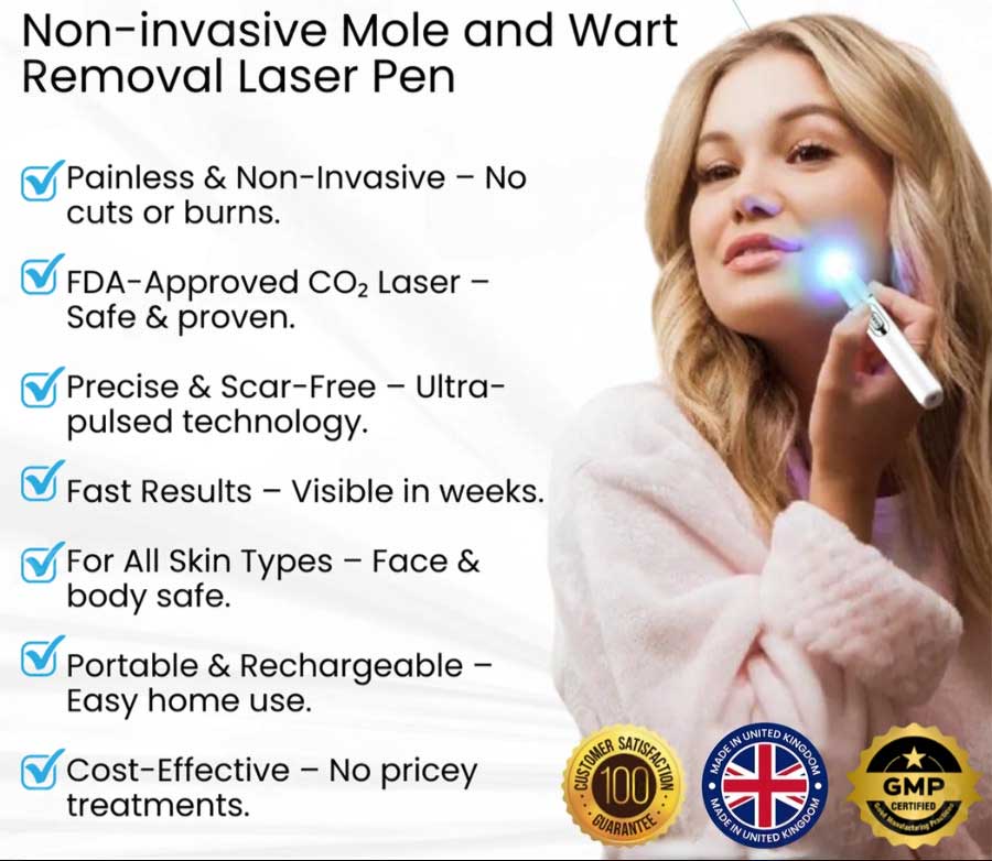 HZA® Non-Invasive Mole and Wart Removal Laser Pen(⏰Limited Time Discount⏰)